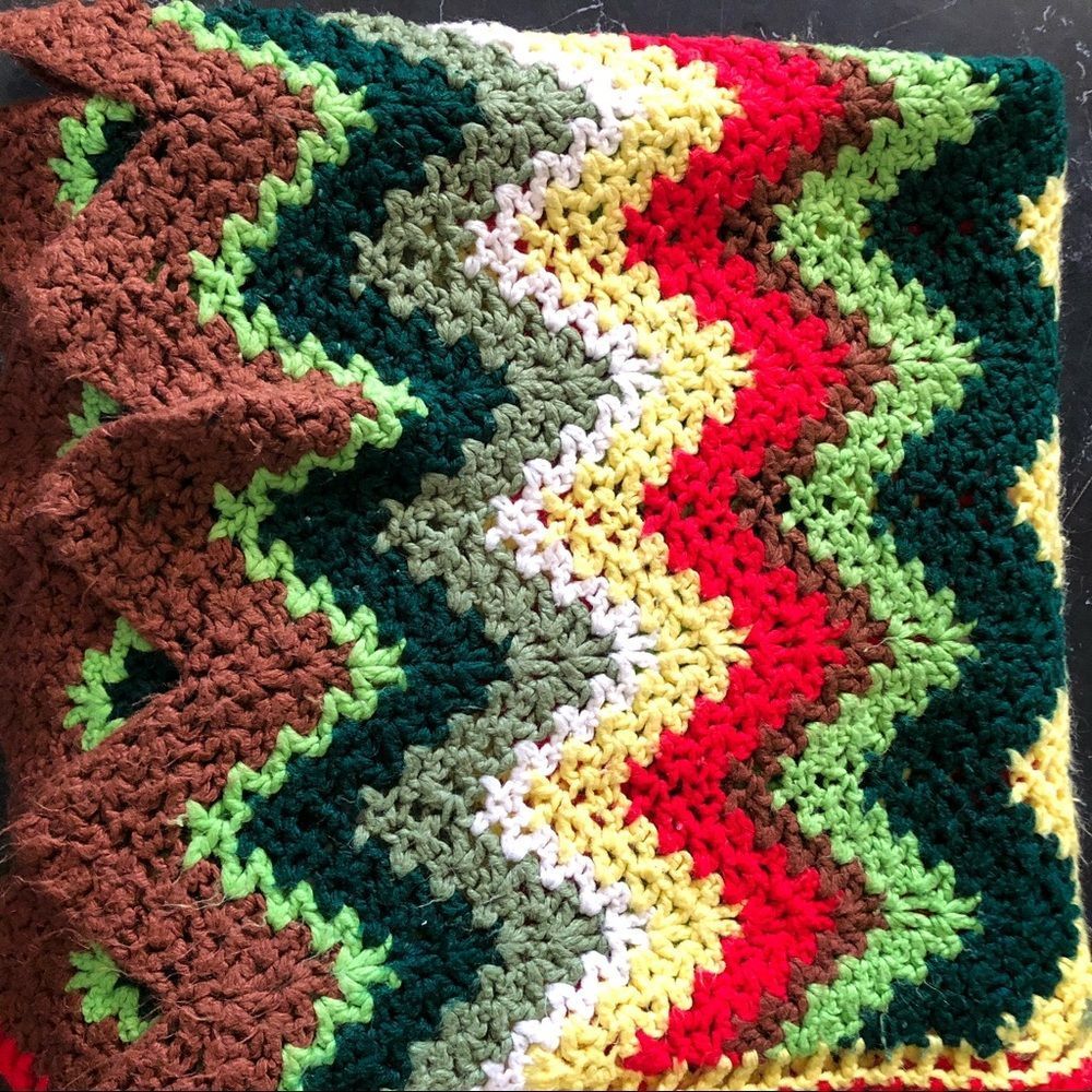 Vintage crocheted blanket
